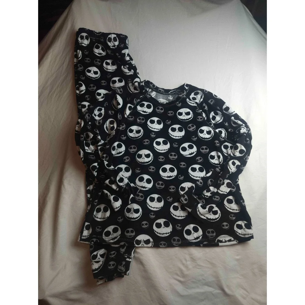 Nightmare Before Christmas Jack Skellington Disney Pajama Set Girls Large 12-14